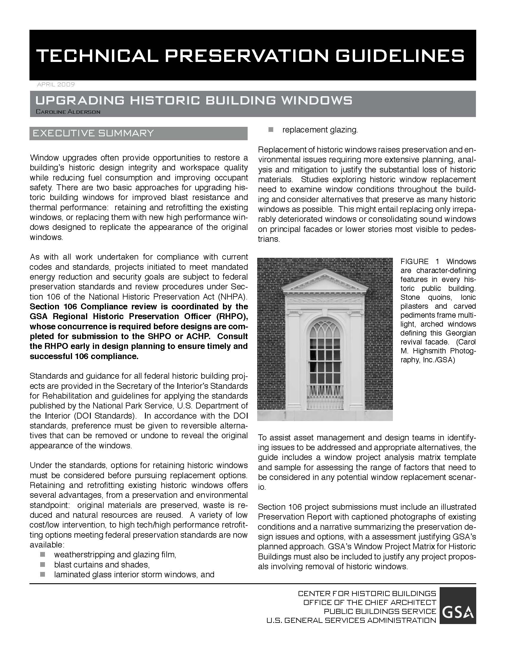 GSA Technical Windows